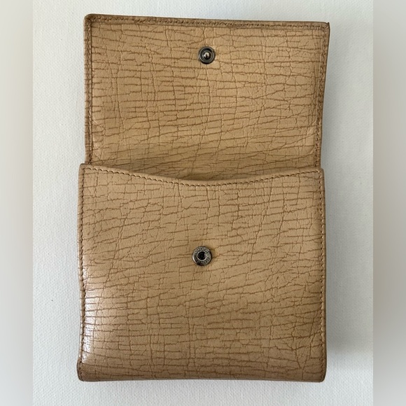 GUCCI Wallet Bifold Short Purse Jackie leather Beige - Picture 3 of 4